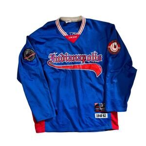 Negro Leagues Indianapolis Clowns Throwback Pullover Baseball Jersey Size 3XL